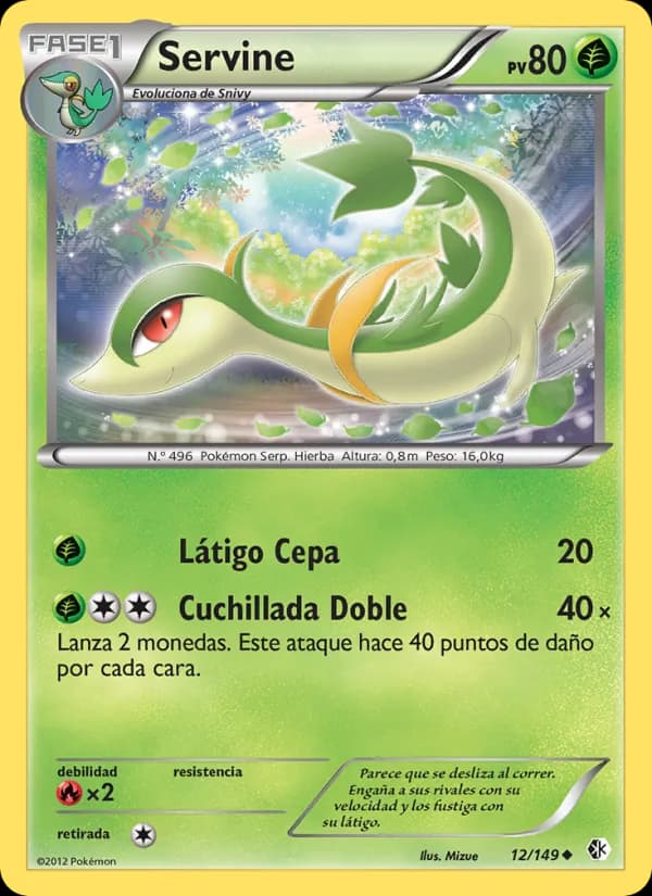 Servine card in Spanish