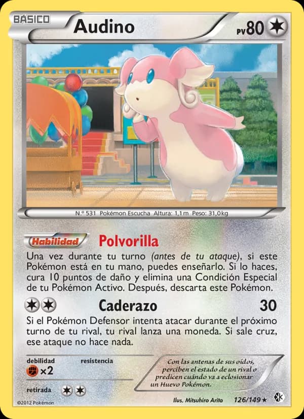 Audino card in Spanish