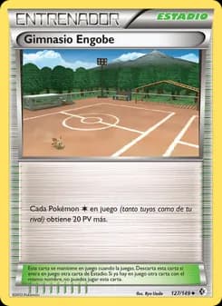 Gimnasio Engobe card in Spanish