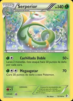 Serperior card in Spanish