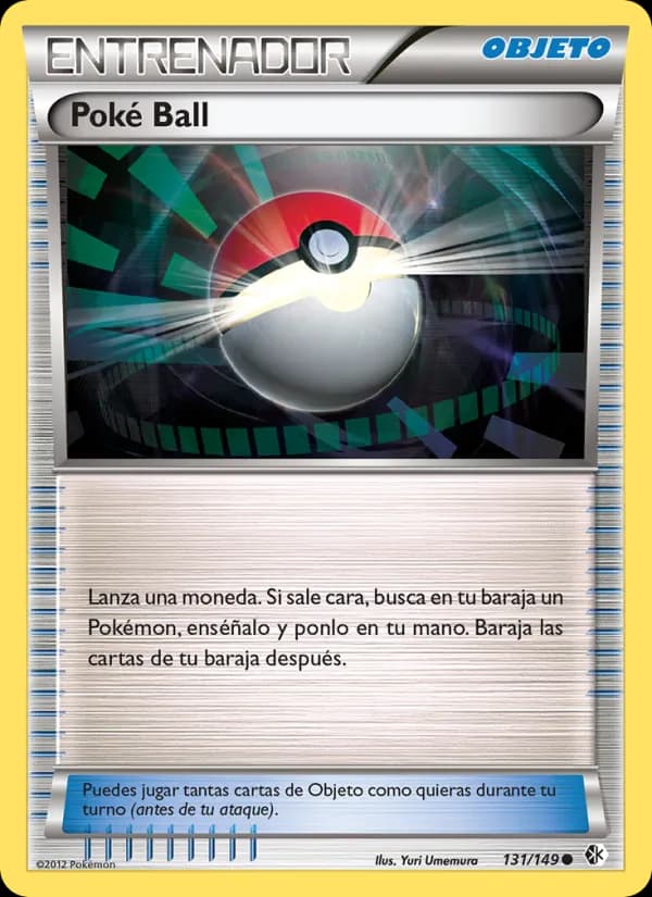 Poké Ball card in Spanish
