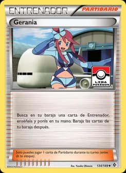 Gerania card in Spanish