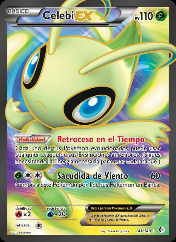 Celebi-EX card in Spanish