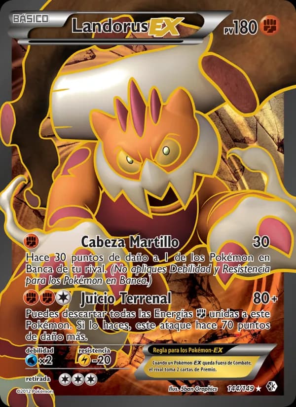 Landorus-EX card in Spanish