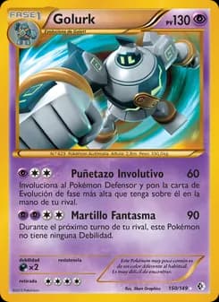 Golurk card in Spanish