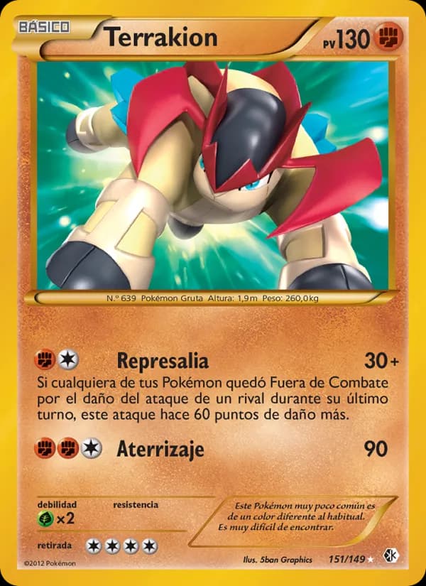Terrakion card in Spanish