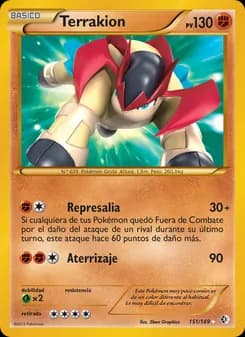 Terrakion card in Spanish