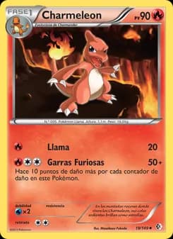 Charmeleon card in Spanish