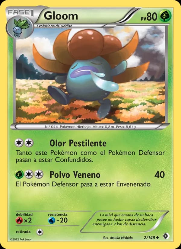 Gloom card in Spanish