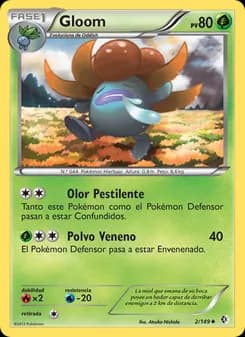 Gloom card in Spanish
