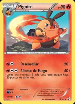 Pignite card in Spanish