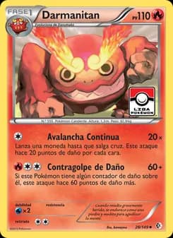 Darmanitan card in Spanish