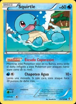 Squirtle card in Spanish