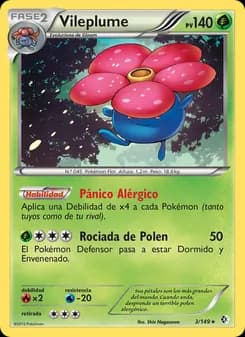 Vileplume card in Spanish