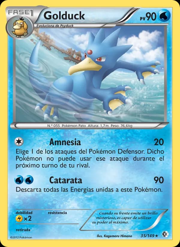 Golduck card in Spanish