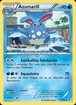 Azumarill card in Spanish