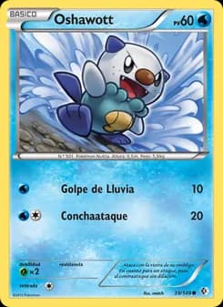 Oshawott card in Spanish