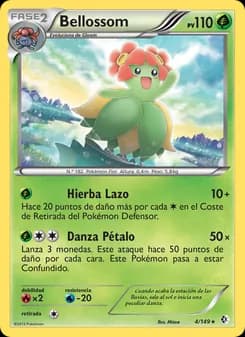 Bellossom card in Spanish