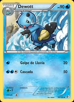 Dewott card in Spanish