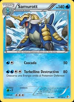 Samurott card in Spanish