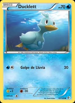 Ducklett card in Spanish