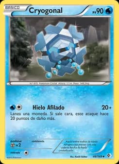 Cryogonal card in Spanish