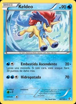 Keldeo card in Spanish
