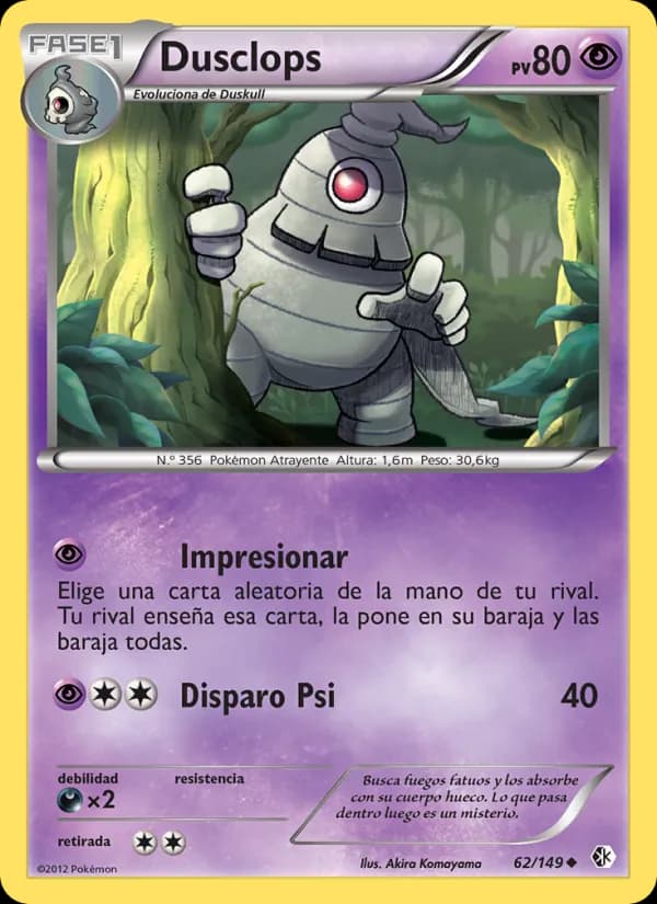 Dusclops card in Spanish