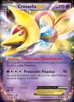Cresselia-EX card in Spanish