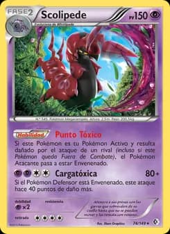 Scolipede card in Spanish