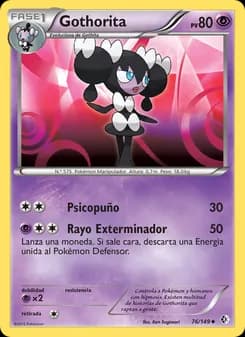 Gothorita card in Spanish