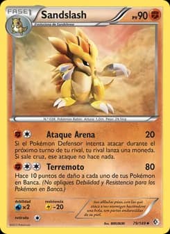 Sandslash card in Spanish
