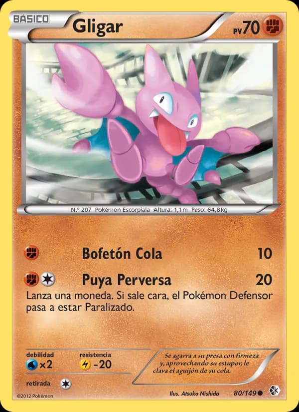 Gligar card in Spanish