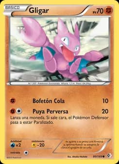 Gligar card in Spanish