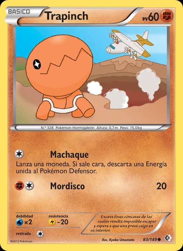 Trapinch card in Spanish