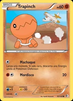 Trapinch card in Spanish