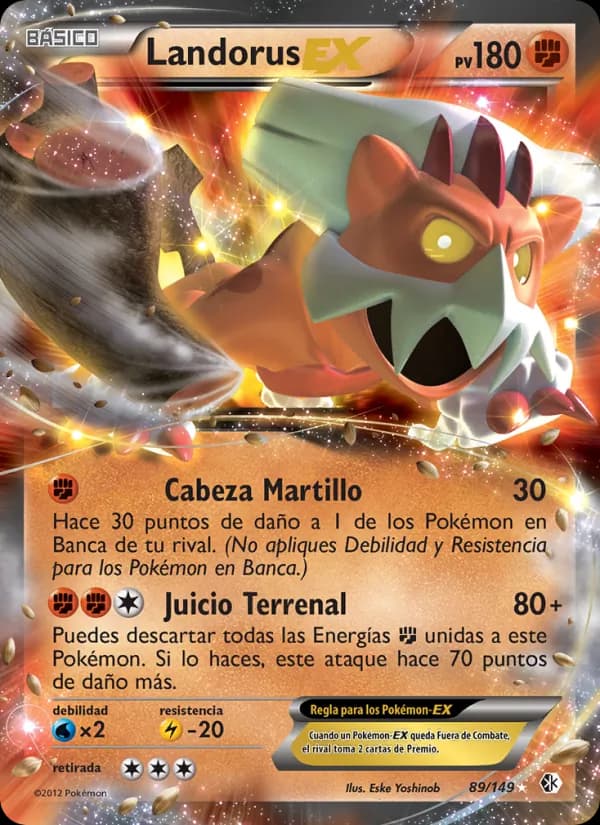 Landorus-EX card in Spanish