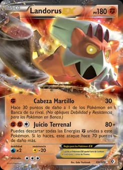 Landorus-EX card in Spanish