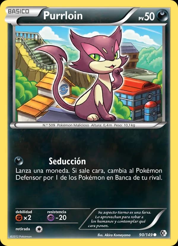 Purrloin card in Spanish