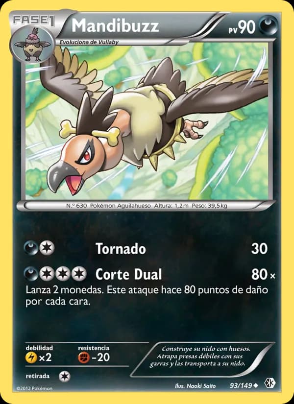 Mandibuzz card in Spanish