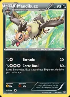 Mandibuzz card in Spanish