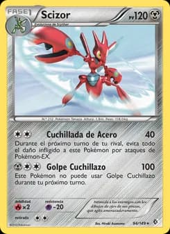 Scizor card in Spanish