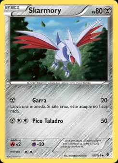 Skarmory card in Spanish