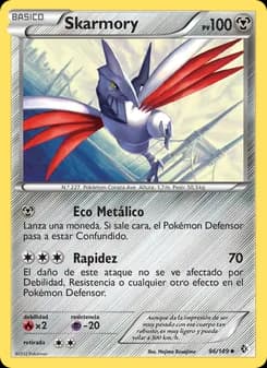 Skarmory card in Spanish