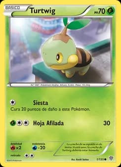 Turtwig card in Spanish