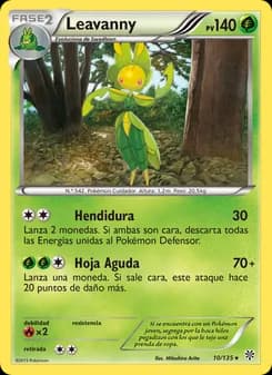 Leavanny card in Spanish