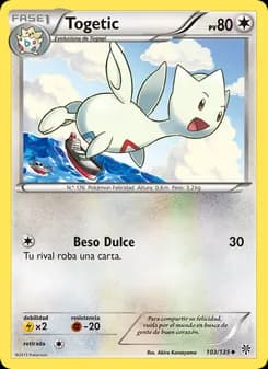 Togetic card in Spanish