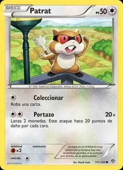 Patrat card in Spanish