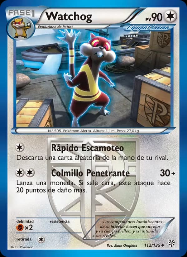 Watchog card in Spanish