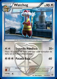 Watchog card in Spanish